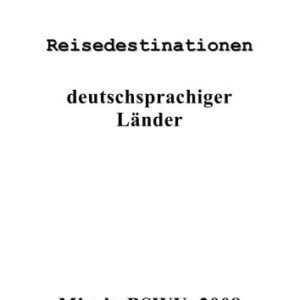 خرید و دانلود نسخه کامل کتاب Reisedestinationen deutschsprachiger Länder
