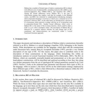 خرید و دانلود نسخه کامل کتاب Relative Constructions in Maltese