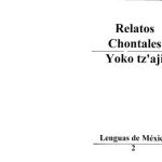 خرید و دانلود نسخه کامل کتاب Relatos chontales. Yoko tz’aji