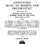خرید و دانلود نسخه کامل کتاب Report of Court Proceedings – Anti-Soviet “Bloc of Rights and Trotskyites” (1938 Moscow Trial)