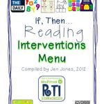 خرید و دانلود نسخه کامل کتاب Response to Intervention If, Then: Reading Interventions Menu