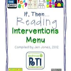خرید و دانلود نسخه کامل کتاب Response to Intervention If, Then: Reading Interventions Menu