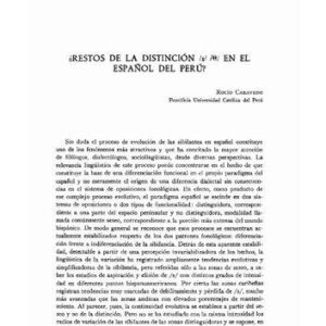 خرید و دانلود نسخه کامل کتاب ¿Restos de la distinción /s/ /θ/ en el español del Perú?