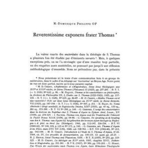 خرید و دانلود نسخه کامل کتاب Reverentissime exponens Frater Thomas