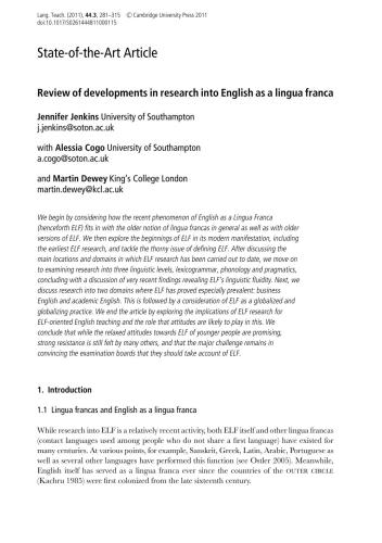 خرید و دانلود نسخه کامل کتاب Review of developments in research into English as a lingua franca_68c3024db5924.jpeg خرید و دانلود نسخه کامل کتاب Review of developments in research into English as a lingua franca