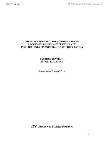 خرید و دانلود نسخه کامل کتاب Riesgos y portafolios agropecuarios: lecciones desde la experiencia de instituciones financieras de América Latina_68c82e6f95503.jpeg خرید و دانلود نسخه کامل کتاب Riesgos y portafolios agropecuarios: lecciones desde la experiencia de instituciones financieras de América Latina