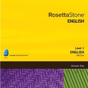 خرید و دانلود نسخه کامل کتاب Rosetta Stone. English (British). Level 1 – Answer Key for the tests book