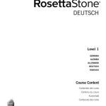 خرید و دانلود نسخه کامل کتاب Rosetta Stone German. Тексты уроков. Уровни 1-5