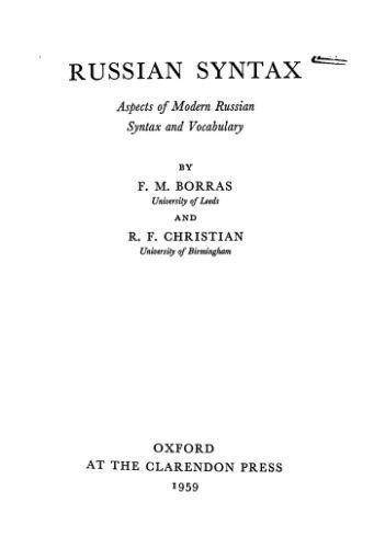 خرید و دانلود نسخه کامل کتاب Russian Syntax. Aspects of Modern Russian Syntax and Vocabulary_68c55d9c069fc.jpeg خرید و دانلود نسخه کامل کتاب Russian Syntax. Aspects of Modern Russian Syntax and Vocabulary