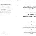 خرید و دانلود نسخه کامل کتاب Saka Dokuments, Text Volume III: The St. Petersburg Collection
