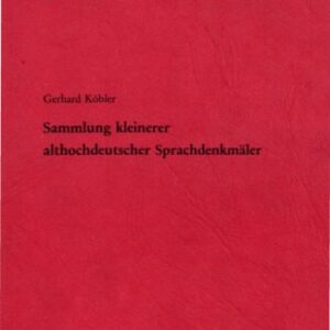 خرید و دانلود نسخه کامل کتاب Sammlung kleinerer althochdeutscher Sprachdenkmäler