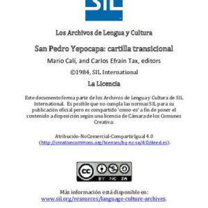 خرید و دانلود نسخه کامل کتاب San Pedro Yepocapa: cartilla transicional