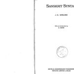 خرید و دانلود نسخه کامل کتاب Sanskrit Syntax