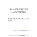 خرید و دانلود نسخه کامل کتاب Savoir parler aux femmes