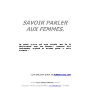 خرید و دانلود نسخه کامل کتاب Savoir parler aux femmes