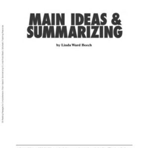 خرید و دانلود نسخه کامل کتاب Scholastic Teaching Resources. 35 Reading Passages for Comprehension: Main Ideas & Summarizing