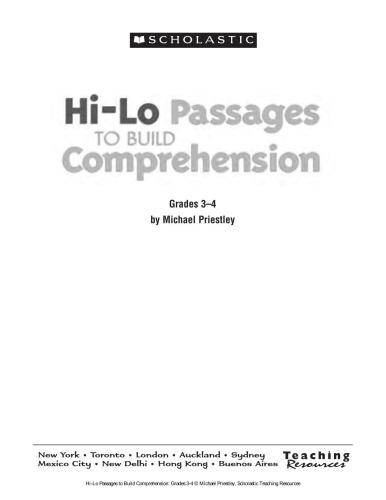 خرید و دانلود نسخه کامل کتاب Scholastic Teaching Resources. Hi-Lo Passages to Build Comprehension: Grades 3-4_68c107d4127ef.jpeg خرید و دانلود نسخه کامل کتاب Scholastic Teaching Resources. Hi-Lo Passages to Build Comprehension: Grades 3-4