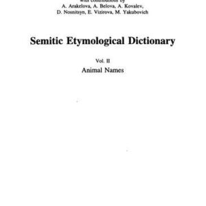 خرید و دانلود نسخه کامل کتاب Semitic Etymological Dictionary. Vol. 2. Animal Names
