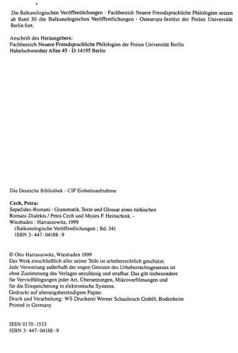 خرید و دانلود نسخه کامل کتاب Sepečides-Romani: Grammatik, Texte und Glossar eines türkischen Romani-Dialekts_68bb742c7bc3c.jpeg خرید و دانلود نسخه کامل کتاب Sepečides-Romani: Grammatik, Texte und Glossar eines türkischen Romani-Dialekts