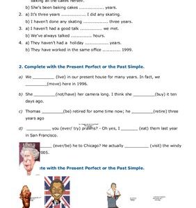 خرید و دانلود نسخه کامل کتاب Simple Past or Present Perfect? (Worksheet)