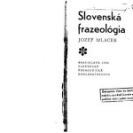 خرید و دانلود نسخه کامل کتاب Slovenska frazeologia