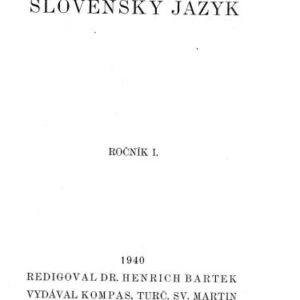 خرید و دانلود نسخه کامل کتاب Slovensky jazyk
