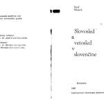 خرید و دانلود نسخه کامل کتاب Slovosled a vetosled v slovenčine