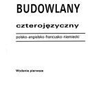 خرید و دانلود نسخه کامل کتاب Słownik budowlany czterojęzyczny, polsko – angielsko – francusko – niemiecki