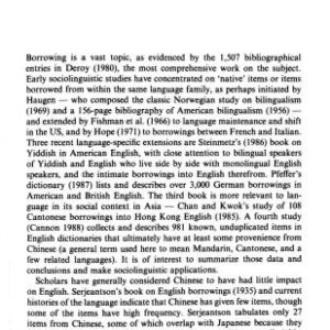 خرید و دانلود نسخه کامل کتاب Sociolinguistic implications in Chinese-language borrowings in English