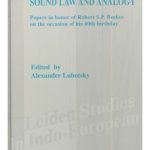 خرید و دانلود نسخه کامل کتاب Sound Law and Analogy: Papers in honor of Robert S.P. Beekes on the occasion of his 60th birthday