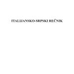خرید و دانلود نسخه کامل کتاب Srpski Rečnik Srpsko – Italijanski