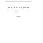 خرید و دانلود نسخه کامل کتاب Statistical Tools for Finance and Insurance