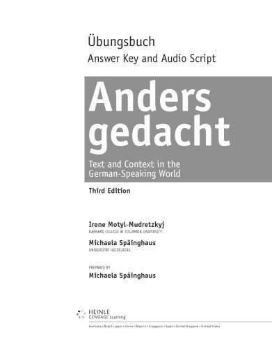 خرید و دانلود نسخه کامل کتاب Student Activities Manual Solutions for Anders Gedacht: Text and Context in the German-Speaking World, 3rd_68bcc536e93c5.jpeg خرید و دانلود نسخه کامل کتاب Student Activities Manual Solutions for Anders Gedacht: Text and Context in the German-Speaking World, 3rd