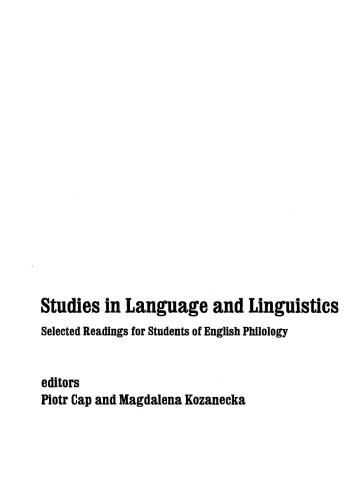 خرید و دانلود نسخه کامل کتاب Studies in Language and Linguistics. Selected Readings for Students of English Philology_68c0b0cd9b5a2.jpeg خرید و دانلود نسخه کامل کتاب Studies in Language and Linguistics. Selected Readings for Students of English Philology