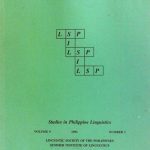 خرید و دانلود نسخه کامل کتاب Studies in Philippine Linguistics