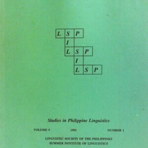 خرید و دانلود نسخه کامل کتاب Studies in Philippine Linguistics