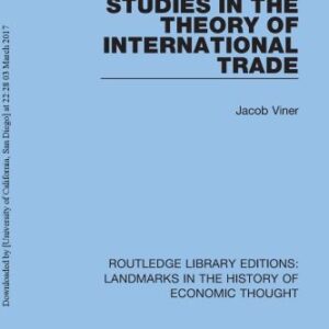 خرید و دانلود نسخه کامل کتاب Studies in the Theory of International Trade