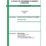 خرید و دانلود نسخه کامل کتاب Study of Phonemes in Sherpa Language