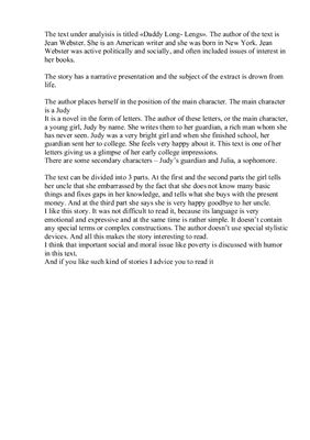 خرید و دانلود نسخه کامل کتاب Stylistic analysis of the text Daddy Long – Legs by Jean Webster_68c0f713877ee.jpeg خرید و دانلود نسخه کامل کتاب Stylistic analysis of the text Daddy Long – Legs by Jean Webster