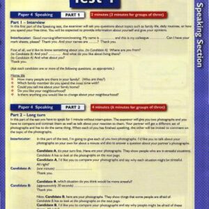 خرید و دانلود نسخه کامل کتاب Successful FCE. 10 Practice Tests. Paper 4. Speaking