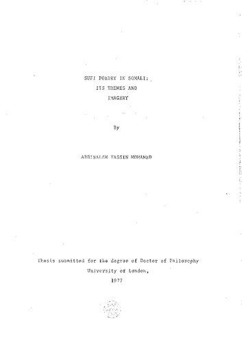 خرید و دانلود نسخه کامل کتاب Sufi poetry in Somali: its themes and imagery_68b703187eb53.jpeg خرید و دانلود نسخه کامل کتاب Sufi poetry in Somali: its themes and imagery