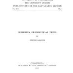 خرید و دانلود نسخه کامل کتاب Sumerian Grammatical Texts