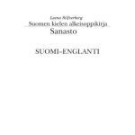 خرید و دانلود نسخه کامل کتاب Suomen kielen alkeisoppikirja: Sanasto Suomi-Englanti