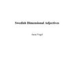 خرید و دانلود نسخه کامل کتاب Swedish Dimensional Adjectives