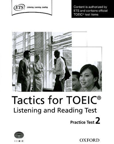 خرید و دانلود نسخه کامل کتاب Tactics for TOEIC: listening and reading test. / Practice Test 2_68be7ac9230fa.jpeg خرید و دانلود نسخه کامل کتاب Tactics for TOEIC: listening and reading test. / Practice Test 2