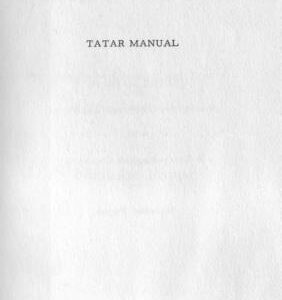 خرید و دانلود نسخه کامل کتاب Tatar manual: descriptive grammar and texts