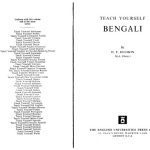 خرید و دانلود نسخه کامل کتاب Teach Yourself Bengali