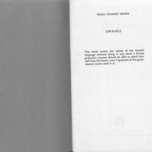 خرید و دانلود نسخه کامل کتاب Teach yourself books: Swahili (old edition)