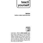 خرید و دانلود نسخه کامل کتاب Teach Yourself Latvian Complete Course