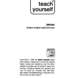 خرید و دانلود نسخه کامل کتاب Teach Yourself Latvian Complete Course